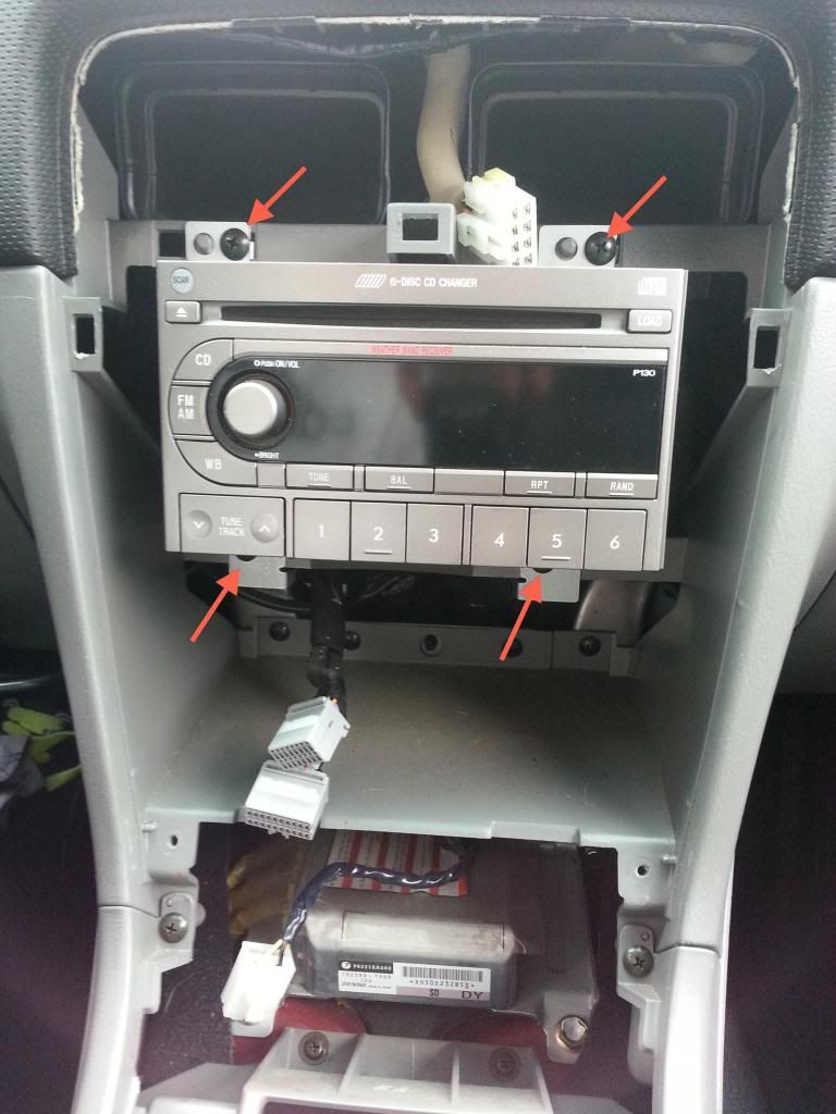 ('03'05) DIY Double din head unit install (in top cubby) Subaru